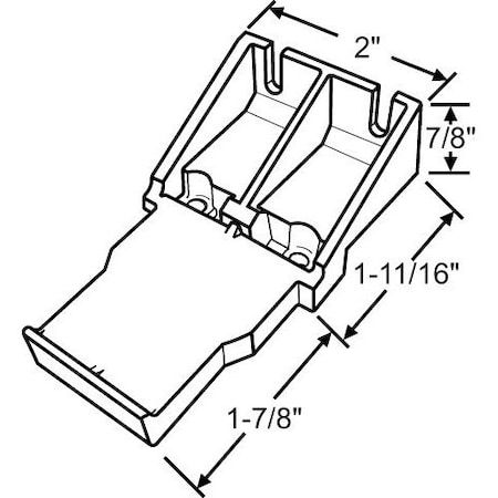Strybuc Fixed Patio Door Clip Long 16-594LW
